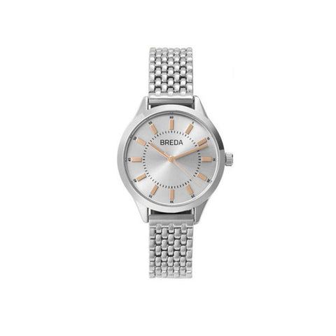Breda Vesper Silver Watch