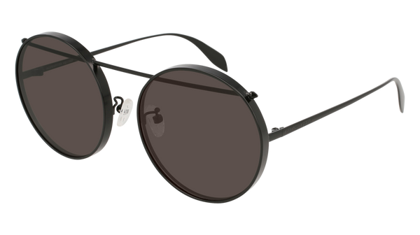 Alexander McQueen - AM0137SA Black Sunglasses / Grey Lenses