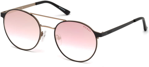 Guess - GU3023 Matte Black Sunglasses / Bordeaux Mirror Lenses