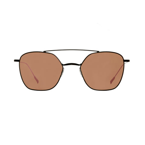 Spektre - Dolce Vita Black Sunglasses / Rose Gold Mirror Lenses