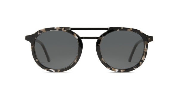 Komono - The Gilles Clear Demi Sunglasses / Black Smoke Lenses