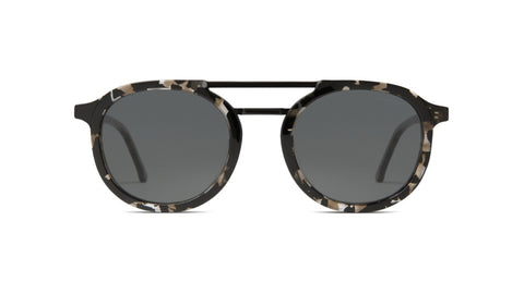 TOMS Declan Whiskey Tortoise Sunglasses, Black Diamond Mirror Lenses