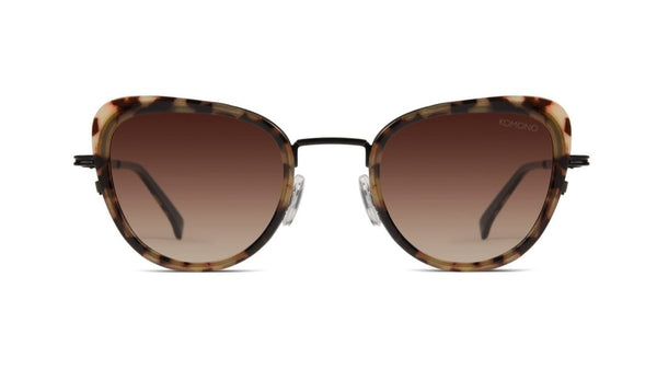 Komono - Billie Tortoise Black Sunglasses / Polarized Revo Lenses