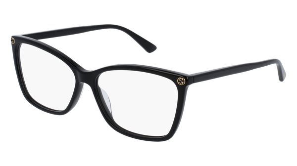 Gucci - GG0025O Black Eyeglasses / Demo Lenses