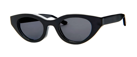 Forecast Brandy Black Sunglasses, Gray Lenses