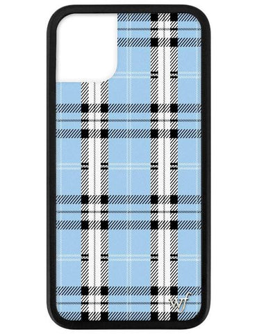 Wildflower - Blue Plaid iPhone 11 Phone Case