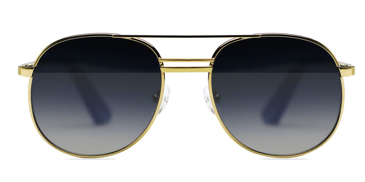 Elizabeth and James - Watts Gold Sunglasses / Blue Gradient Lenses