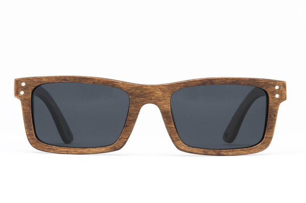 Proof Boise Wood Stained Sunglasses / Polarized Lenses