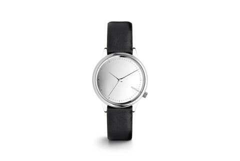 Komono - Estelle Mirror Silver/Black Watch