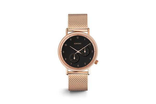 Komono The Walther Rose Gold Mesh Watch