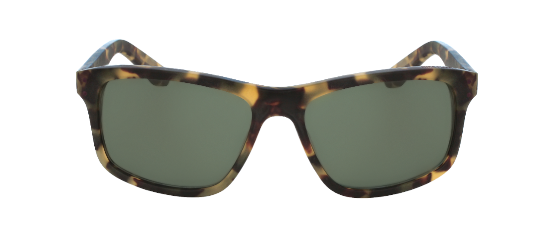 Nike - Flow Matte Tokyo Tortoise Sunglasses / Green Gunmetal Flash Lenses
