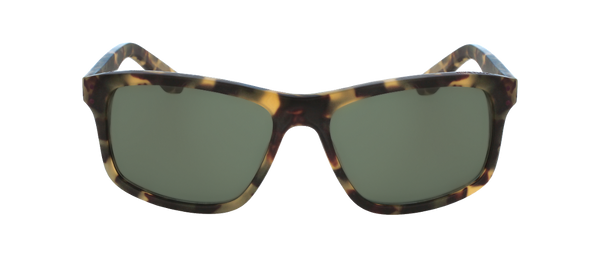 Nike - Flow Matte Tokyo Tortoise Sunglasses / Green Gunmetal Flash Lenses