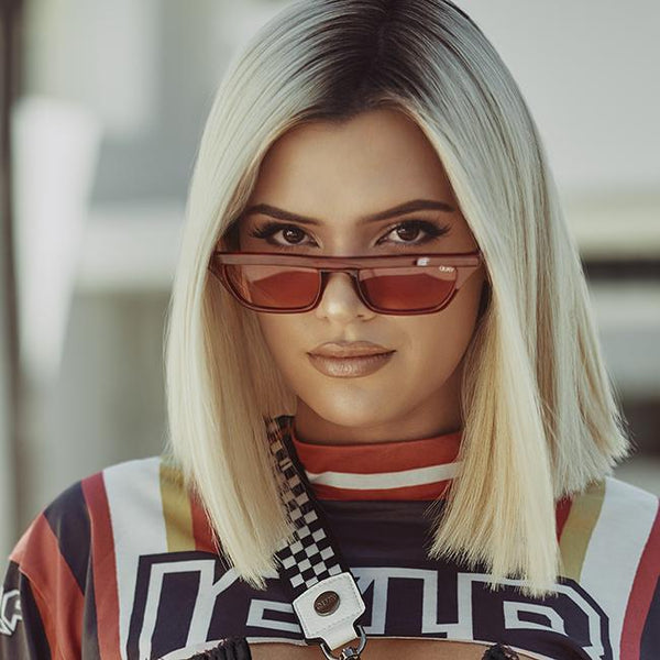 Quay Alissa Violet #QUAYXALISSA Finesse Red Sunglasses / Red Lenses