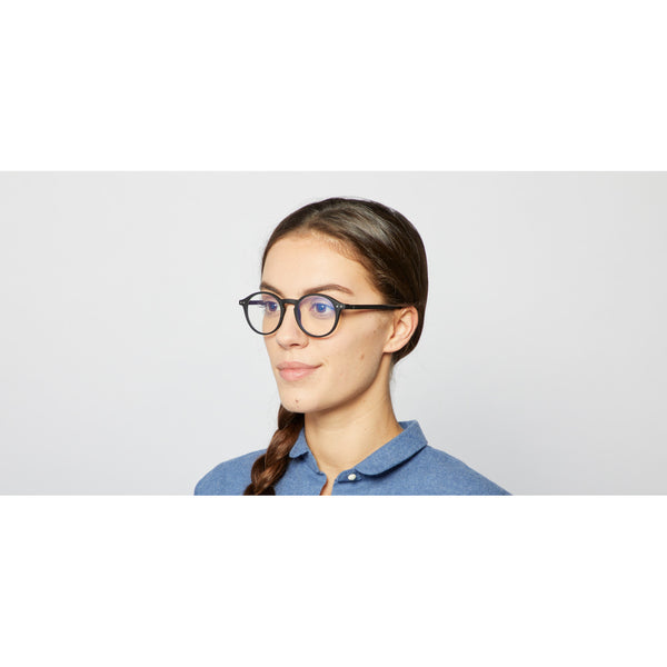 Izipizi - #D Black Eyeglasses / Screen Blue Light Clear Lenses