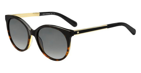 Kate Spade - Amaya S Black Havana Sunglasses / Gray Polarized Lenses