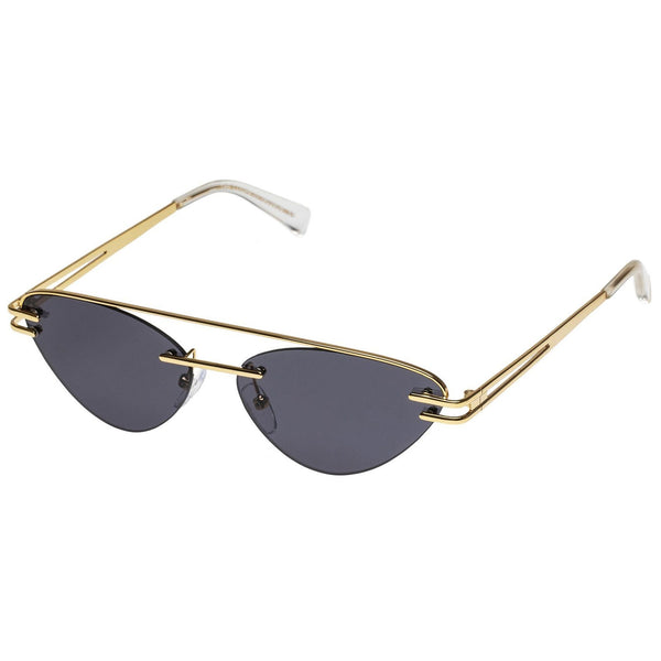 Le Specs - The Coupe 57mm Bright Gold Sunglasses / Smoke Mono Lenses