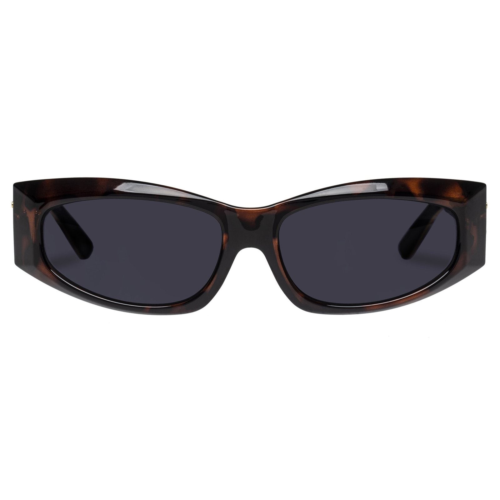 Le Specs - The Edge Leopard Gold Sunglasses / Smoke Mono Lenses