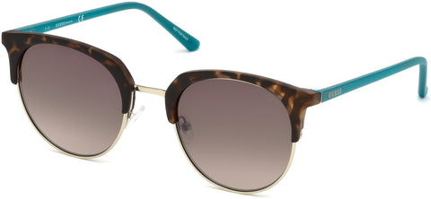 Guess GU3034 White Sunglasses / Gradient Brown Lenses