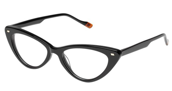 Le Specs - Heart On Black Eyeglasses / Demo Lenses