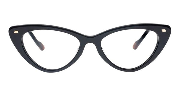 Le Specs - Heart On Black Eyeglasses / Demo Lenses