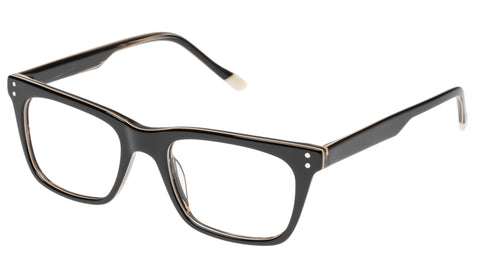 Le Specs - The Mannerist Black Wood Eyeglasses / Demo Lenses