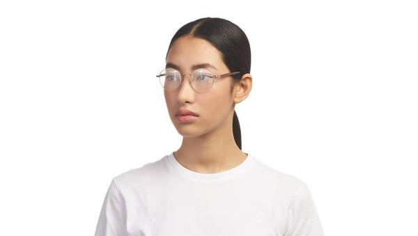 Le Specs - Spotlight Brushed Rose Gold Eyeglasses / Demo Lenses