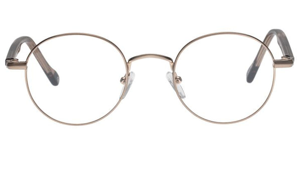 Le Specs - Spotlight Brushed Rose Gold Eyeglasses / Demo Lenses