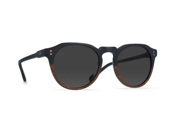 Raen - Remmy Burlwood Sunglasses / Black Polarized Lenses