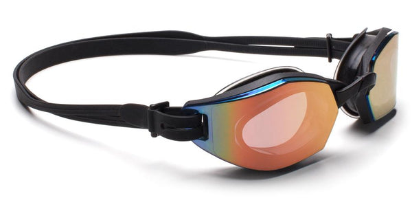 Westward Leaning - Dive 01 Matte Black Swim Goggles / Rose Gold Mirror Lenses