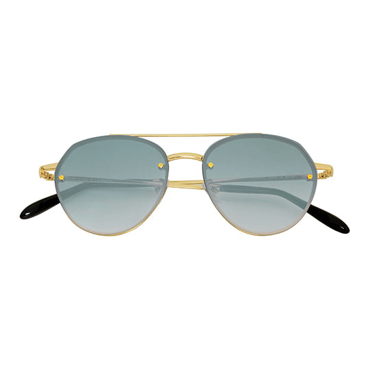 Spektre - Sorpasso Gold Glossy Sunglasses / Gradient Silver Lenses