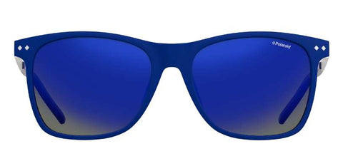 Polaroid - PLD 1028/S Blue Sunglasses / Blue Mirrored Polarized Lenses