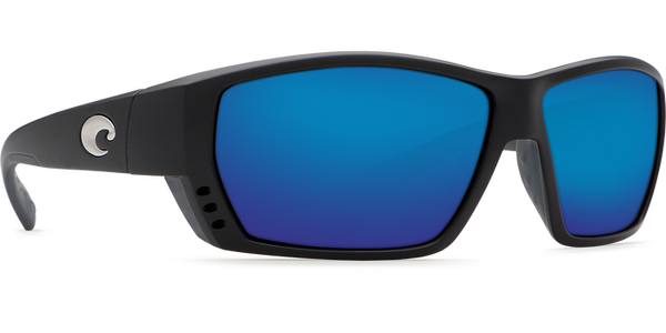 Costa - Tuna Alley Matte Black Sunglasses / Blue Polarized Glass Lenses