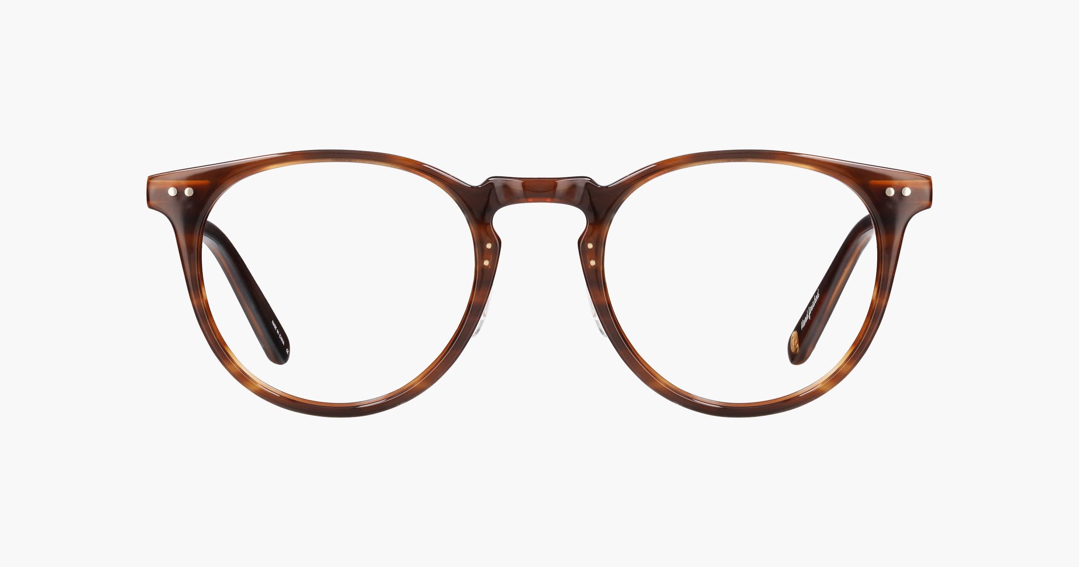 Garrett Leight - Ocean Brandy Tortoise Brushed Gold Eyeglasses / Demo Lenses