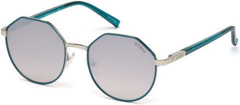 Guess - GU3034 Turquoise Sunglasses / Gradient Brown Lenses