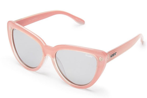 Quay Stray Cat Peach / Silver Sunglasses