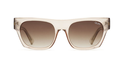Quay - Something Extra Champagne Sunglasses / Gold Lenses