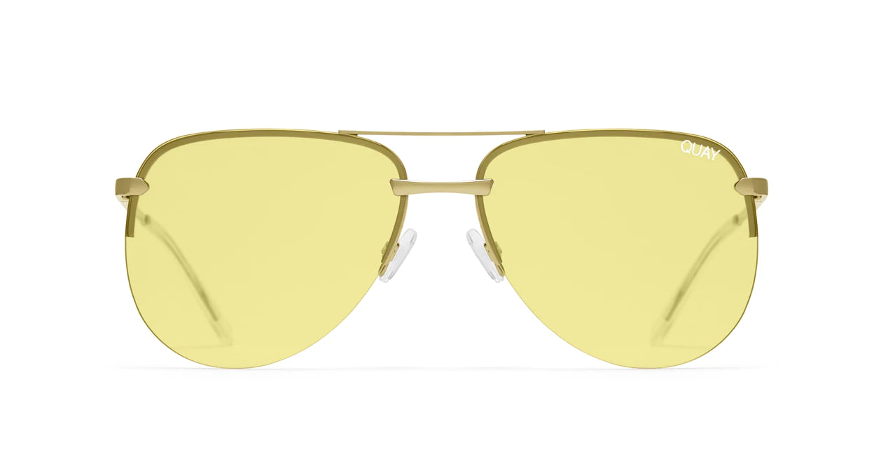 Quay The Playa Gold / Yellow Sunglasses