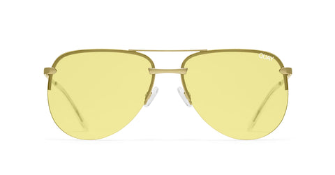 Quay The Playa Gold / Yellow Sunglasses