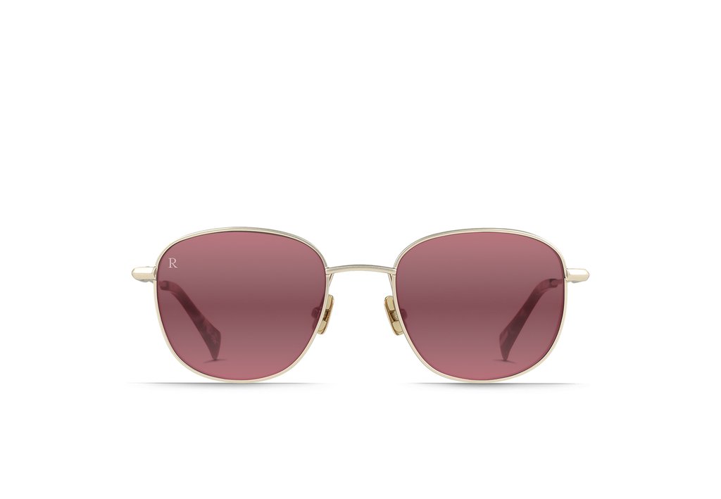 Raen - Morrow Satin Japanese Gold Tortoise Sunglasses / Mirrored Sherry Lenses