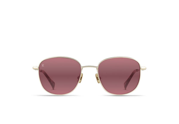 Raen - Morrow Satin Japanese Gold Tortoise Sunglasses / Mirrored Sherry Lenses