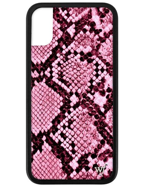 Wildflower - Pink Snakeskin iPhone X/XS Phone Case