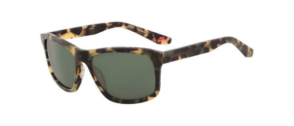 Nike - Flow Matte Tokyo Tortoise Sunglasses / Green Gunmetal Flash Lenses