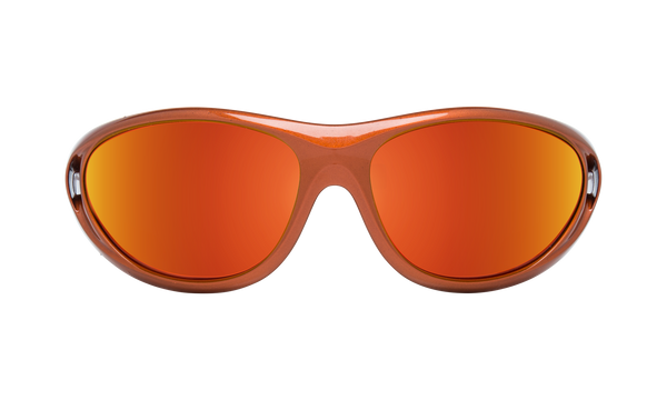 Spy - Scoop 2 65mm Metallic Orange Sunglasses / HD Plus Green Orange Spectra Mirror Lenses