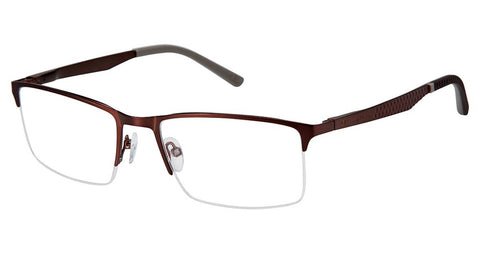 Champion - FL1001 55mm Matte Dark Brown Eyeglasses / Demo Lenses