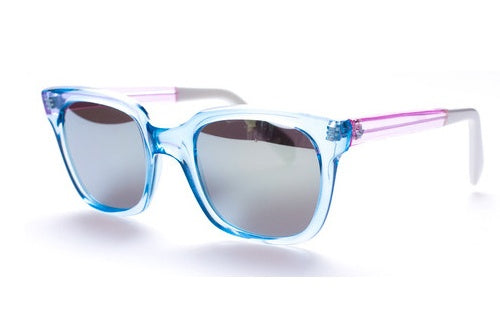 Sheriff&Cherry G11S Sky Pink Sunglasses, Mirror Lenses