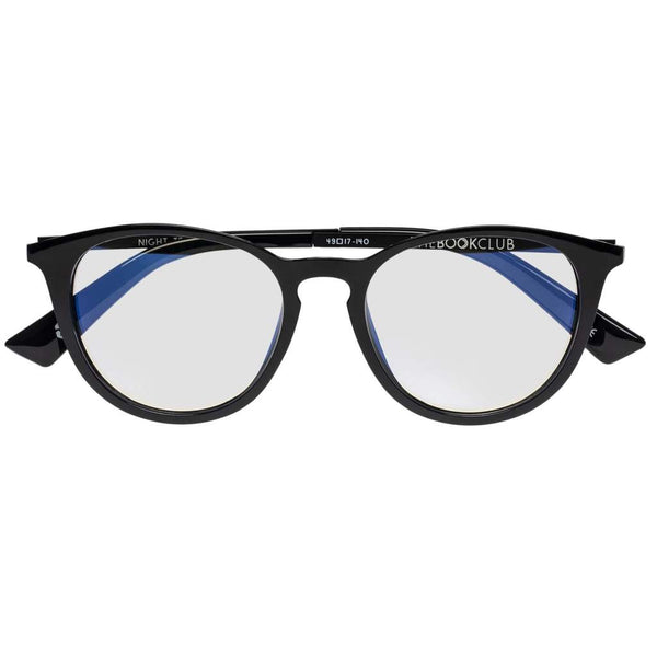 The Book Club - Night Team Crazy For +2.50 Black Eyeglasses / Clear Lenses