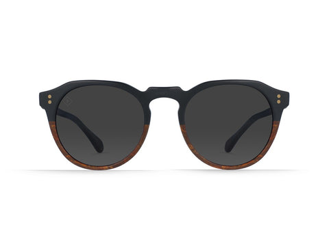 Raen - Remmy Burlwood Sunglasses / Black Polarized Lenses
