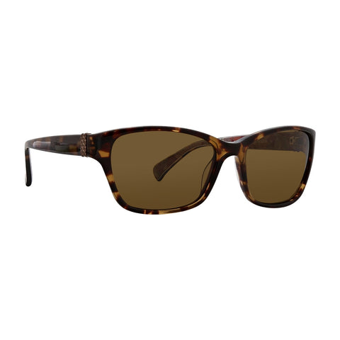 TOMS Maverick 201 Shiny Gold Sunglasses / Brown Lenses