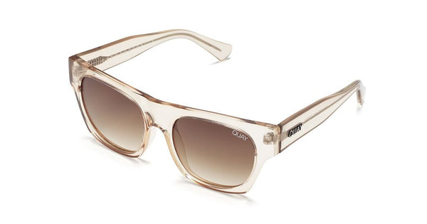 Quay - Something Extra Champagne Sunglasses / Gold Lenses