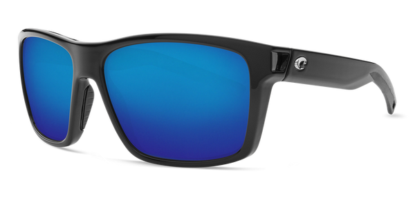 Costa - Slack Tide Shiny Black  Sunglasses / Blue Polarized Plastic Lenses